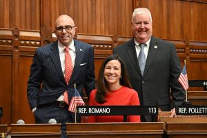 Amy Romano with State Rep. Ben McGorty