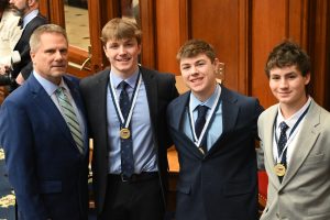 Aniskovich Celebrates East Haven Co-op Hockey Team’s Historic State Championship Victory